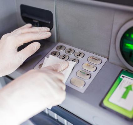 cleaning atm keypad
