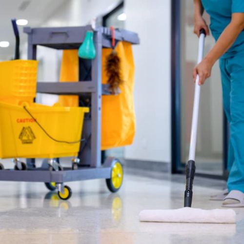Mopping floor