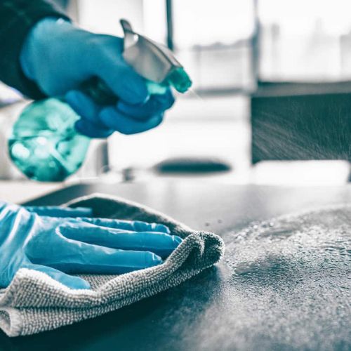 Disinfecting surface